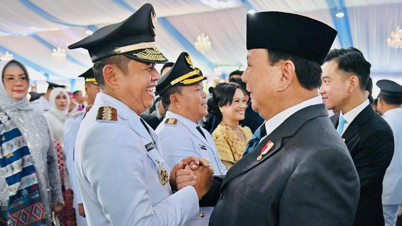 Prabowo lantik kepala daerah di Istana Merdeka