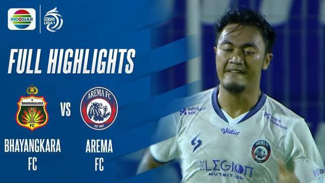 Berita video highlights BRI Liga 1 Arema FC melawan Bhayangkara FC pada Minggu (9/1/2022).