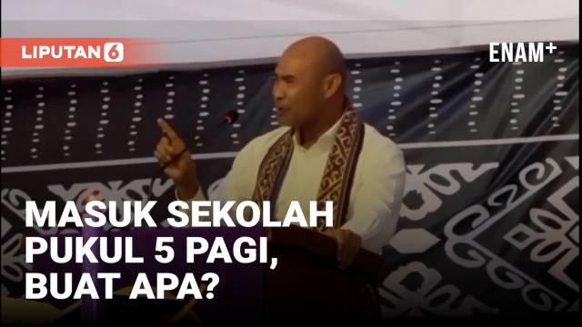 Kebijakan Gubernur Nusa Tenggara Timur, Viktor Bungtilu Laiskodat soal jadwal masuk siswa SMA dan SMK yang dimulai pada pukul 05.00 WITA menuai beragam tanggapan. Viktor pun merespon protes dan pertanyaan para orang tua siswa yang menilai program ini...