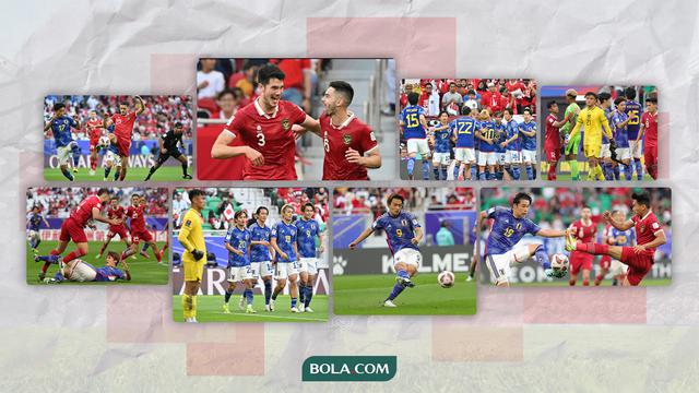 Kolase - Pertandingan Timnas Indonesia Vs Jepang di masa lalu