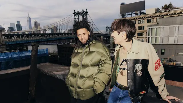 J-Hope dan J. Cole. (Foto: Dok. Instagram terverifikasi @uarmyhope)