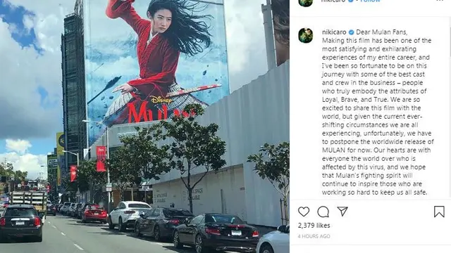 Unggahan Niki Caro. (Foto: Instagram @nikicaro)