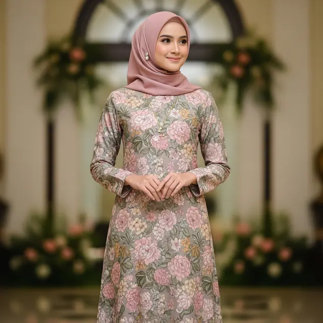 Model Gamis Corak Terbaru