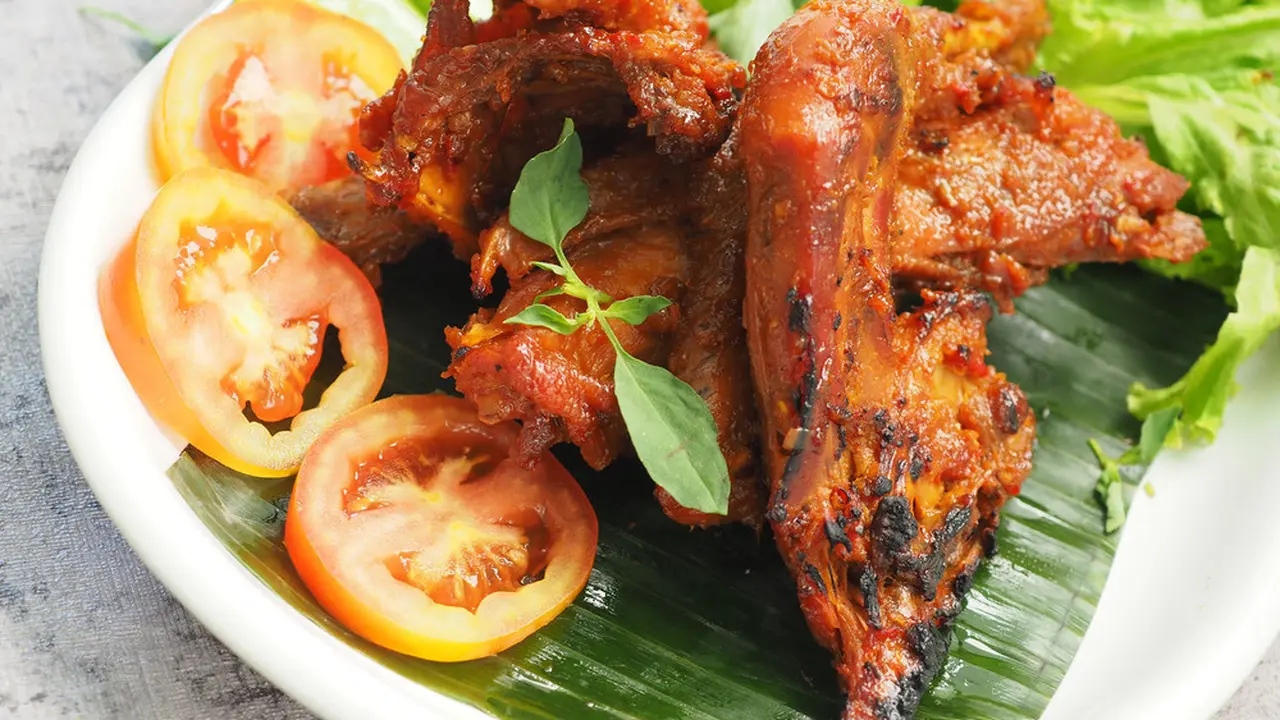 Ilustrasi ayam bakar