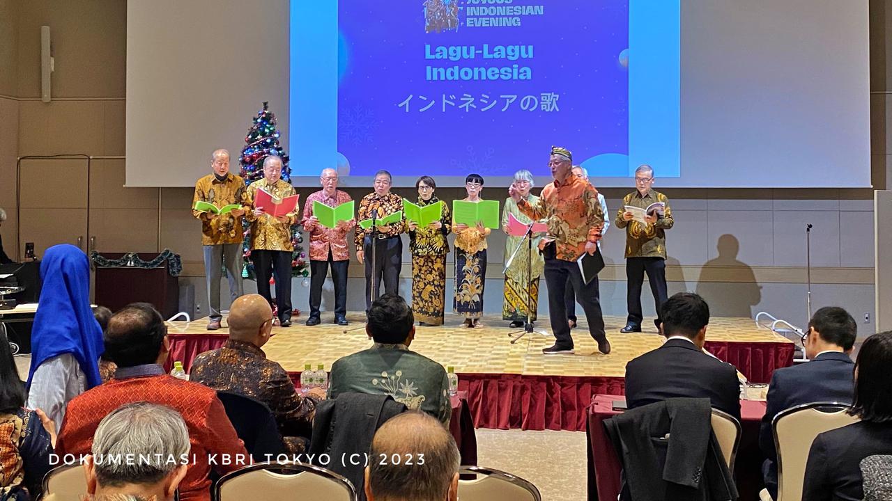 Perayaan Natal di Osaka dalam ‘Malam Budaya Gembira Indonesia 2023’.