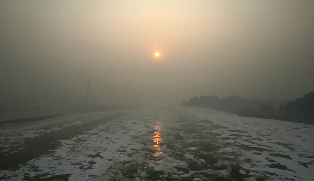 New Delhi, India menjadi salah satu kota besar di dunia yang paling tercemar. (Money SHARMA/AFP)