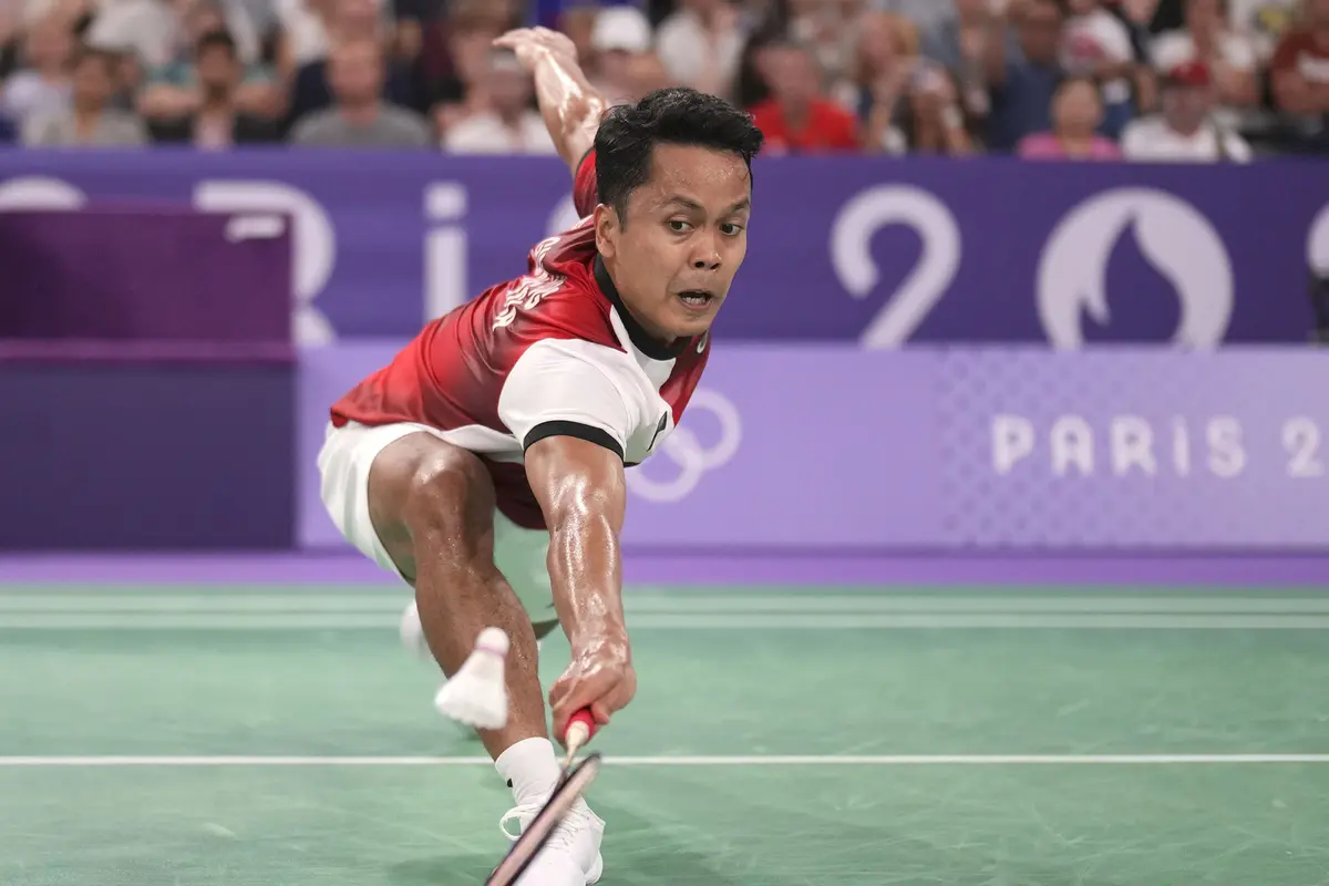 Tunggal Putra Bulu Tangksi Indonesia Anthony Sinisuka Ginting