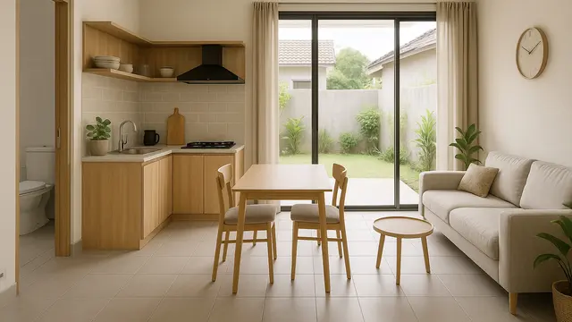 7 Model Dapur Samping Kamar Mandi Minimalis, Desain Praktis tanpa Mengurangi Kenyamanan