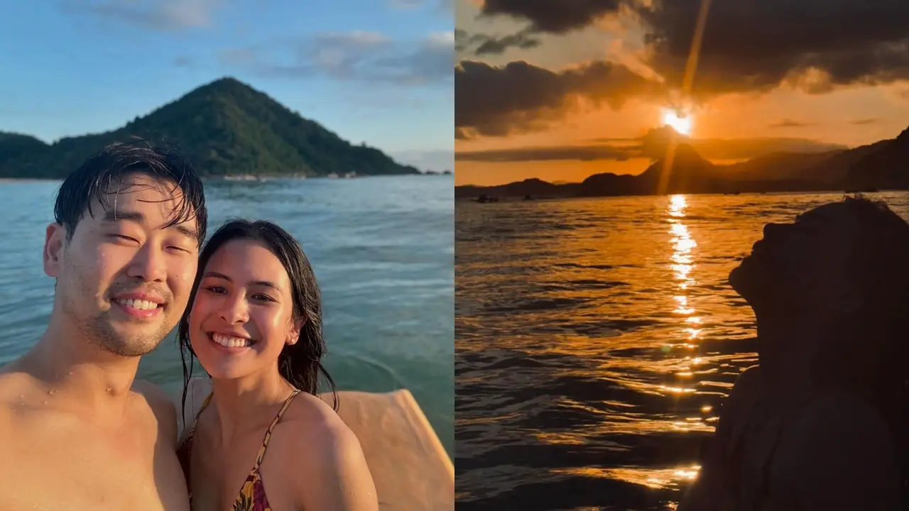 Maudy Ayunda dan Jesse Choi di Lombok