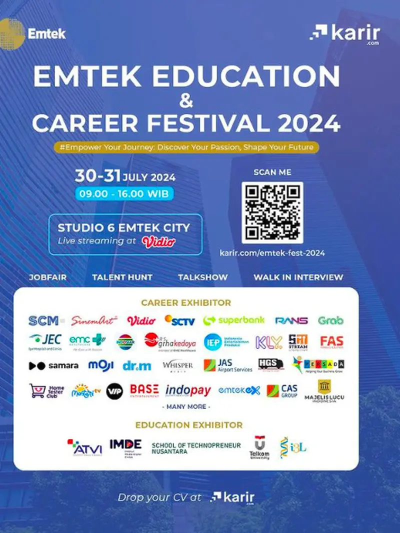 Emtek Education & Career Festival 2024 Digelar, Temukan Karier Impianmu di Sini