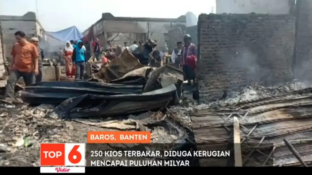 250 Kios Terbakar, Diduga Kerugian Mencapai Puluhan Milyar. sumberfoto: SCTV