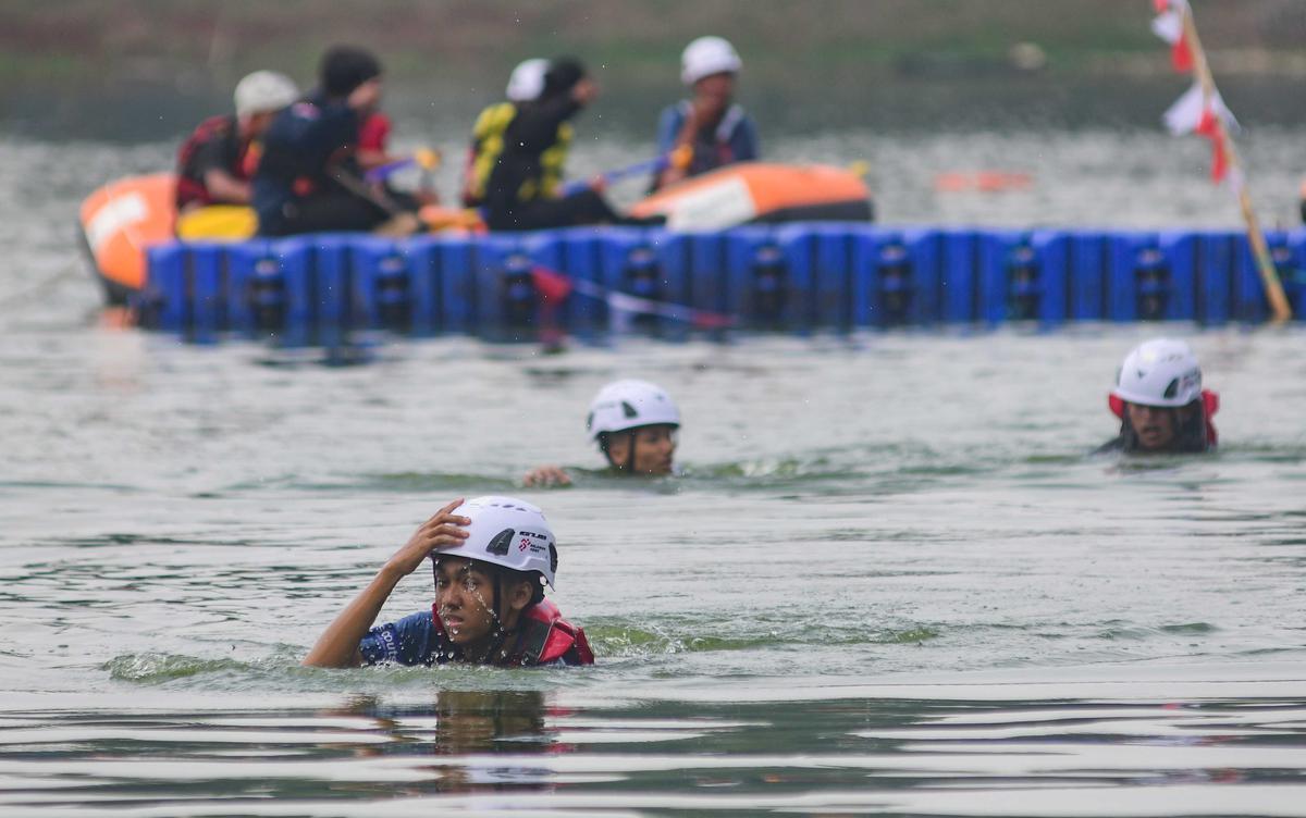 Lomba Lari Renang dan Dayung Meriahkan HUT Kemerdekaan di Situ Gintung