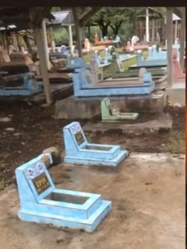 Bukan di Malaysia, Makam Upin Ipin yang Viral Berada di Kota Palu