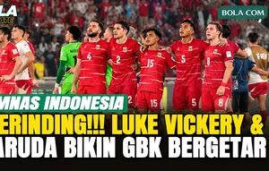 Kompak dan Penuh Makna, Momen Khidmat Luke Vickery dan Pemain Timnas Indonesia Nyanyikan Tanah Airku