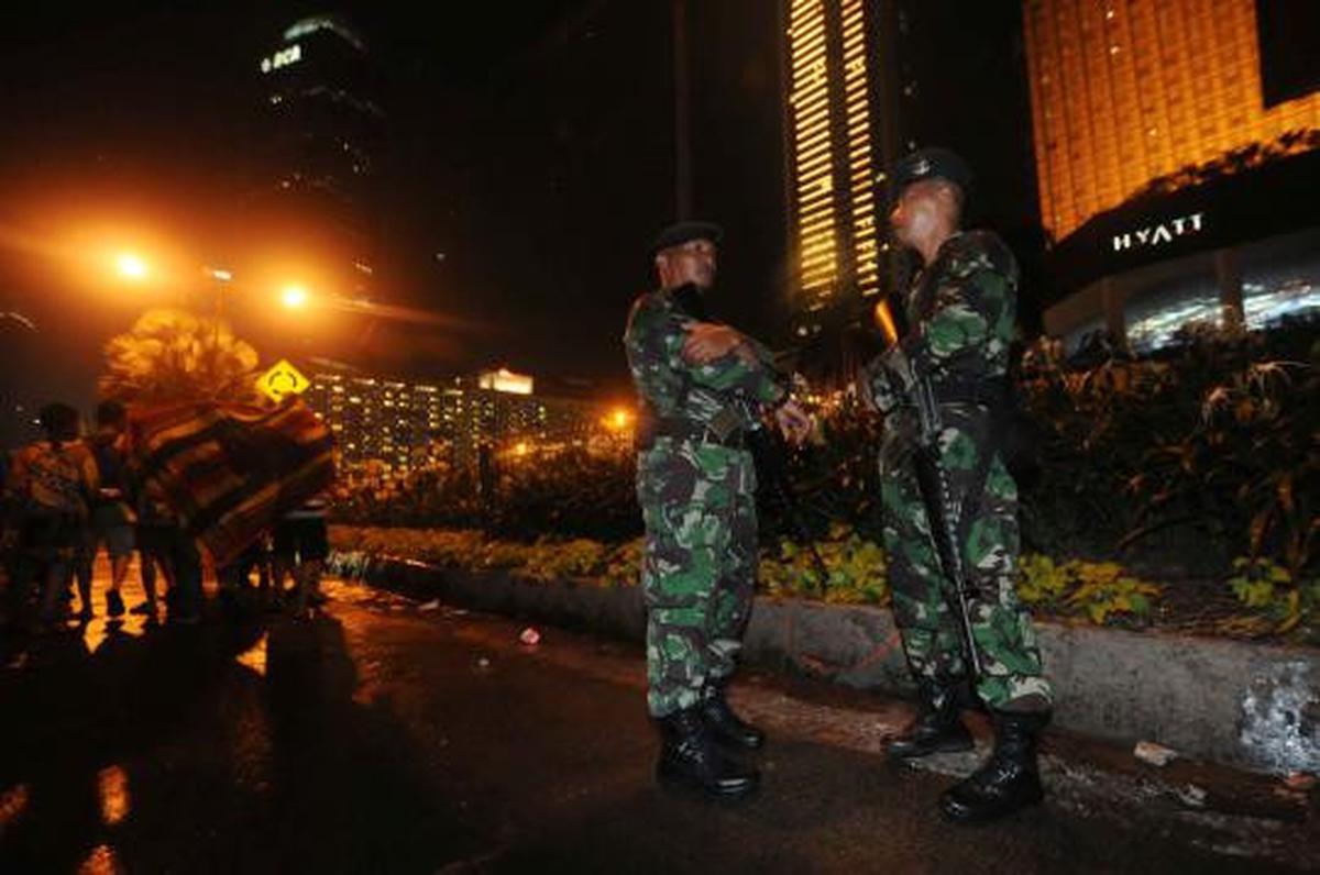 Penjagaan malam pergantian tahun baru 2012-2013