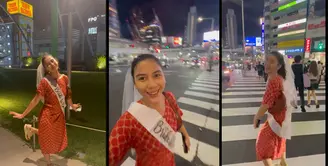 Artis cantik Adinda Thomas baru saja mendapatkan kejutan bridal shower dari sahabatnya di Tokyo Jepang. Bridal Shower dibuat simpel namun antimainstream. Calon istri Raka Akmal itu diarak keliling Tokyo dengan mengenakan daster. Berikut potretnya [Instagram/fitaanggriani]