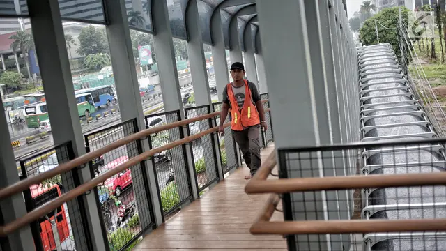 Minimalis Modern, Begini Wajah Baru JPO Bundaran Senayan