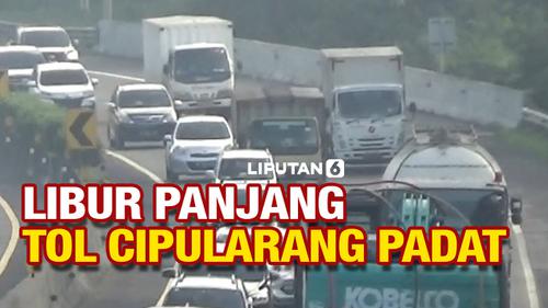 VIDEO: Libur Panjang, Tol Cipularang Arah Bandung Ramai Kendaraan Pribadi