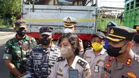 Razia Hewan ternak di Pelabuhan Ketapang cegah penyeberan PMK di Banyuwangi. (Istimewa)