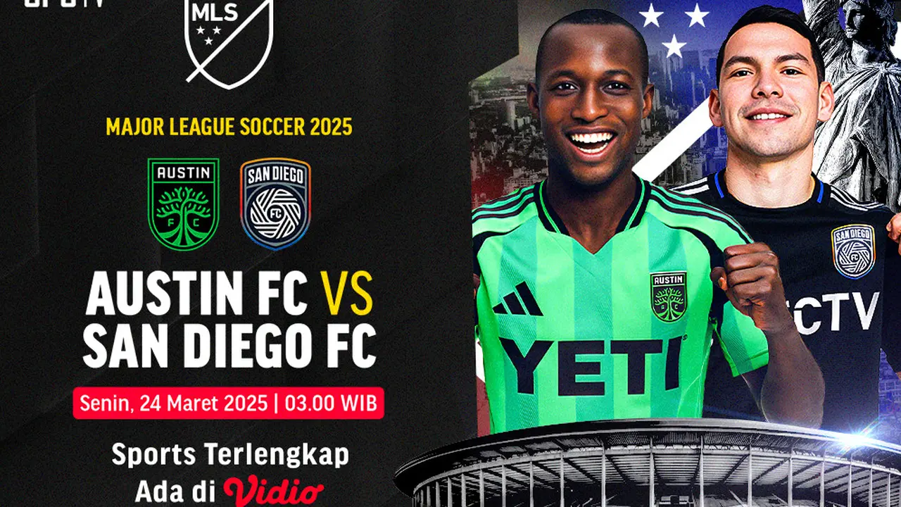 Live Streaming MLS: Austin FC vs San Diego FC di Vidio
