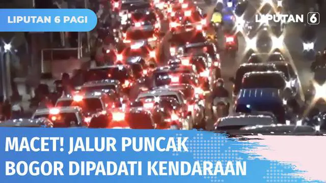 VIDEO: Jalur Puncak Bogor Macet, Skema One Way Diberlakukan