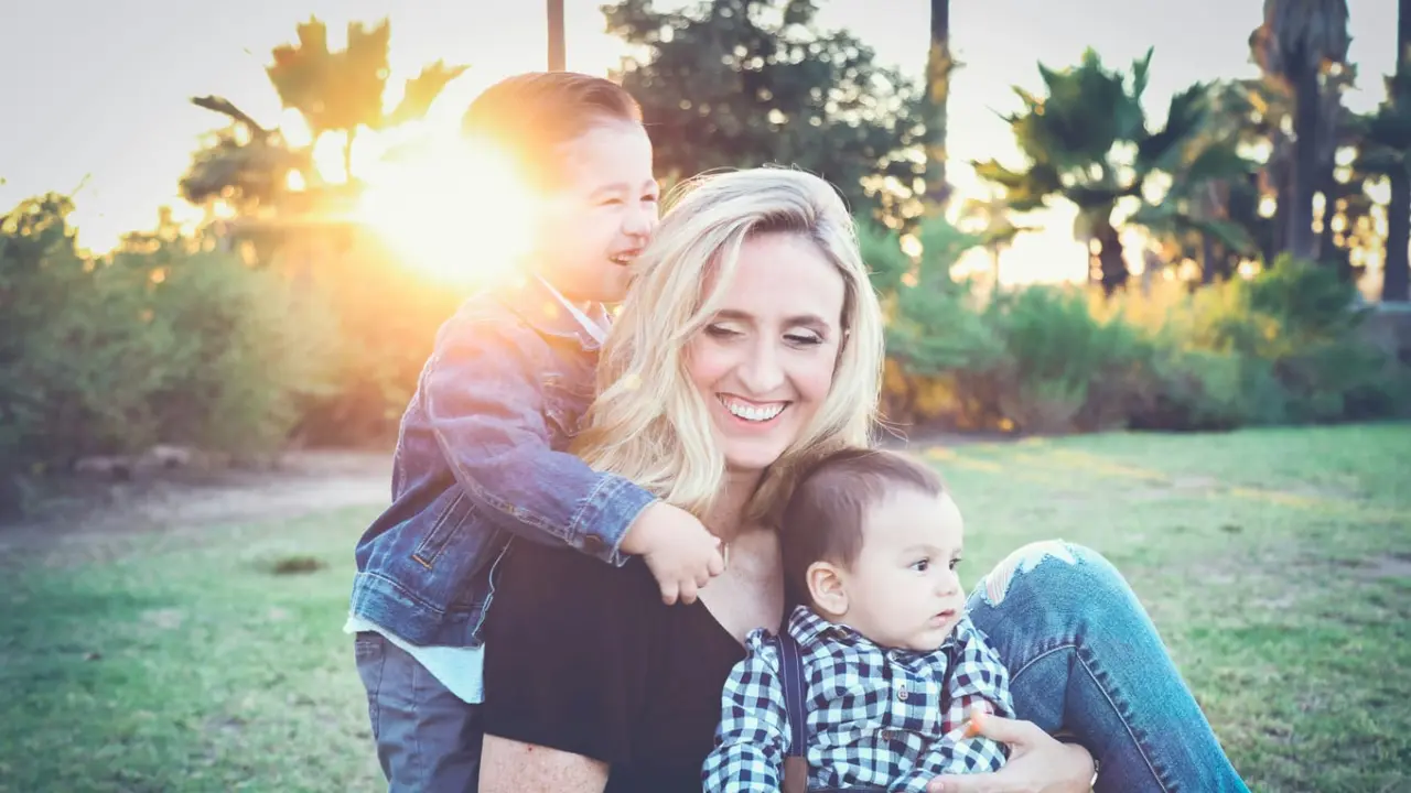 Mom and kids