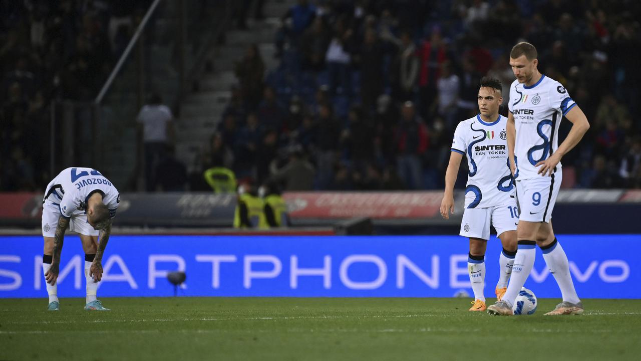 Foto: Aksi Para Penggawa Bologna saat Gagalkan Usaha Inter Milan ke Puncak Klasemen Liga Italia