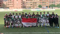 Timnas pelajar U-15 Kemenpora yang dilatih mantan bek Aplec Tecuari sukses menjuarai fase grup di IBER Cup Portugal (dok: Kemenpora)