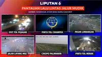 Live Streaming CCTV Arus Mudik Lebaran Idul Fitri 2023. (Liputan6)