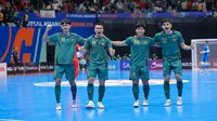 Selebrasi Timnas Futsal Indonesia setelah mencetak gol ke gawang Vietnam pada perempat final Piala Asia Futsal 2026 di Indonesia Arena, Jakarta, Selasa (3/2/2026). (Bola.com/Bagaskara Lazuardi)