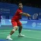 Tunggal putra Indonesia Anthony Sinisuka Ginting lolos ke perempat final cabang bulu tangkis perorangan Asian Games 2023. Anthony Ginting menang&nbsp;21-14 dan 21-18 atas Jia Heng Jason Teh dari Singapura di&nbsp;Binjiang Gymnasium, China, Rabu (4/10). (foto: PBSI)