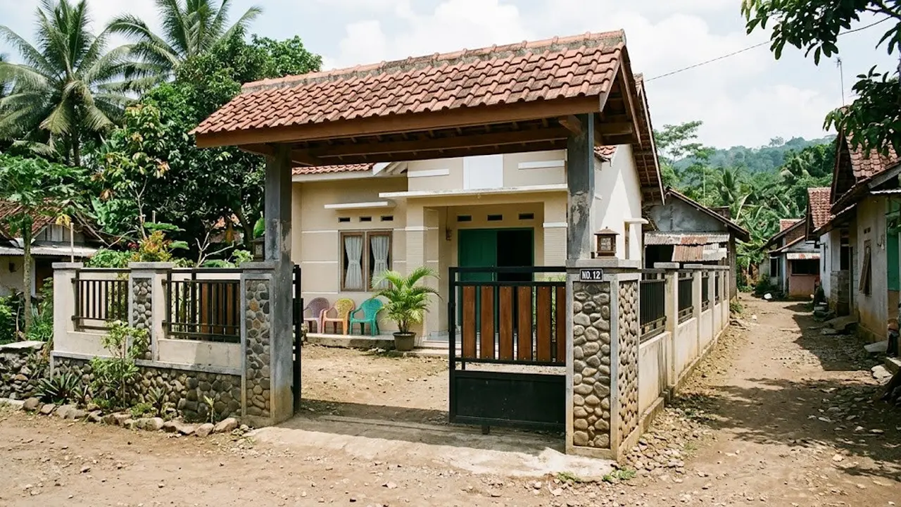 9 Model Gerbang Rumah Type 36 di Kampung, Tampilan Depan Makin Apik