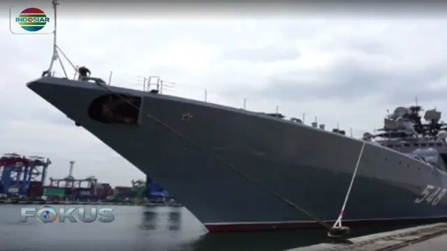 Mengintip Megahnya Kapal Perang Rusia di Pelabuhan Tanjung Priok