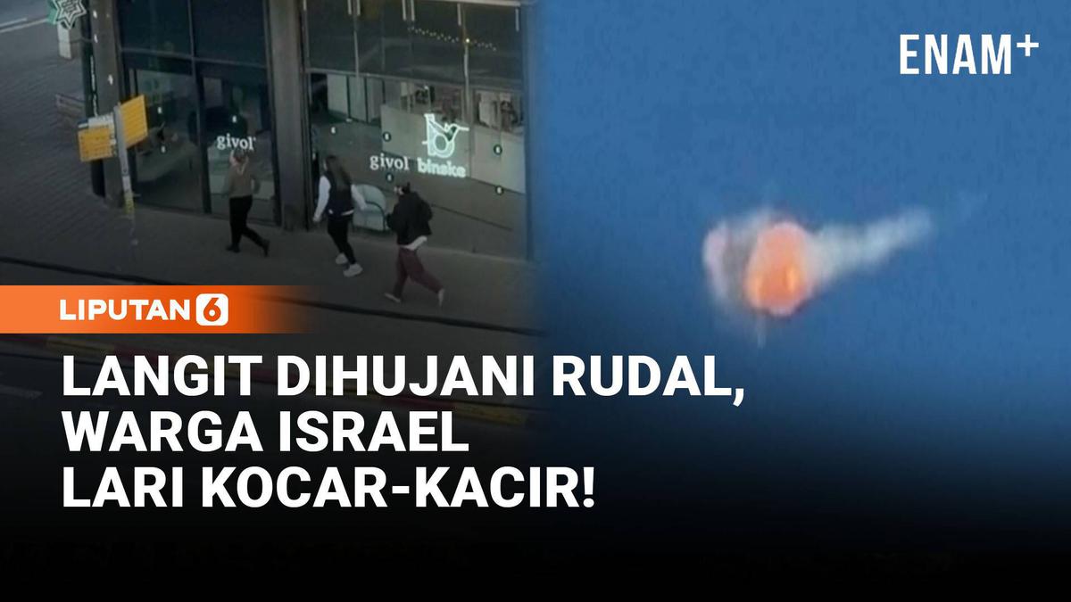 Langit Dihujani Rudal, Warga Israel Lari Kocar-kacir!