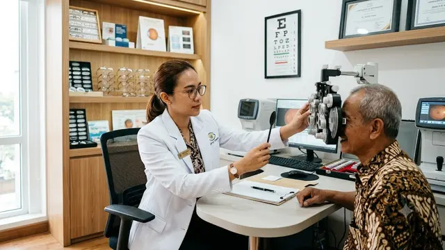Ilustrasi dokter mata