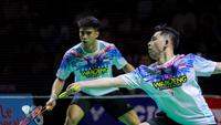 Foto: Aksi Sabar/Reza dan Leo/Bagas pada Babak 32 Besar Indonesia Masters 2026
