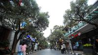 Situasi Jalan Braga, Kota Bandung, saat  Braga Free Vehicle atau Braga Bebas Kendaraan (4/5/2024). (Dok. Bandung)