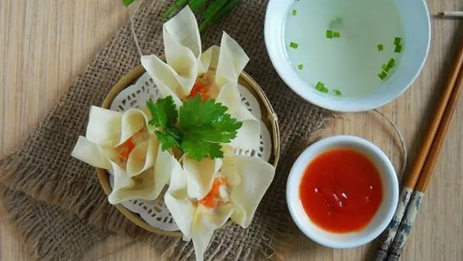 Resep Praktis Pangsit Udang Ayam Enaknya Juara Lifestyle Fimela Com