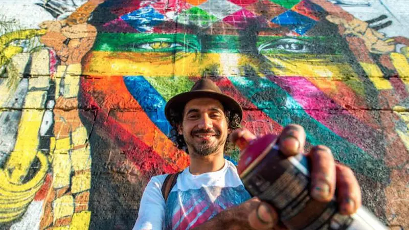 Seniman Ini Penuhi Jalanan dengan Mural untuk Olimpiade Rio 2016