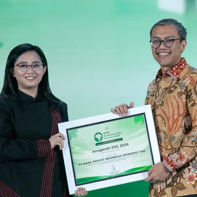 BRI meraih Anugerah ESG Award 2026 dalam CNBC ESG Sustainability Forum 2026 (Foto: Dok. Bank BRI)