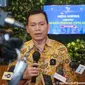 Staf Ahli Bidang Regulasi, Penegakan Hukum, dan Ketahanan Ekonomi Elen Setiadi, Kemenko Perekonomian menyelenggarakan media briefing terkait UU Cipta Kerja yang berlangsung di Media Center Kemenko Perekonomian, Rabu (6/7/2022). (Dok ekon.go.id)