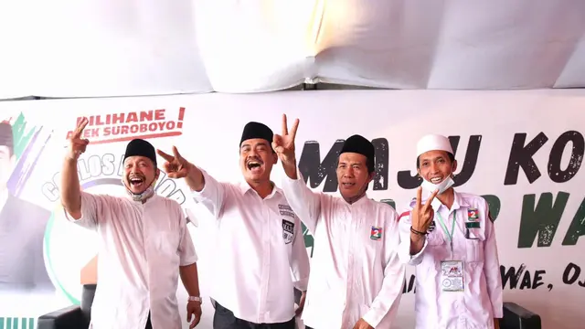 Pasangan Calon Wali Kota dan Wakil Wali Kota nomor urut 2, Machfud Arifin-Mujiaman