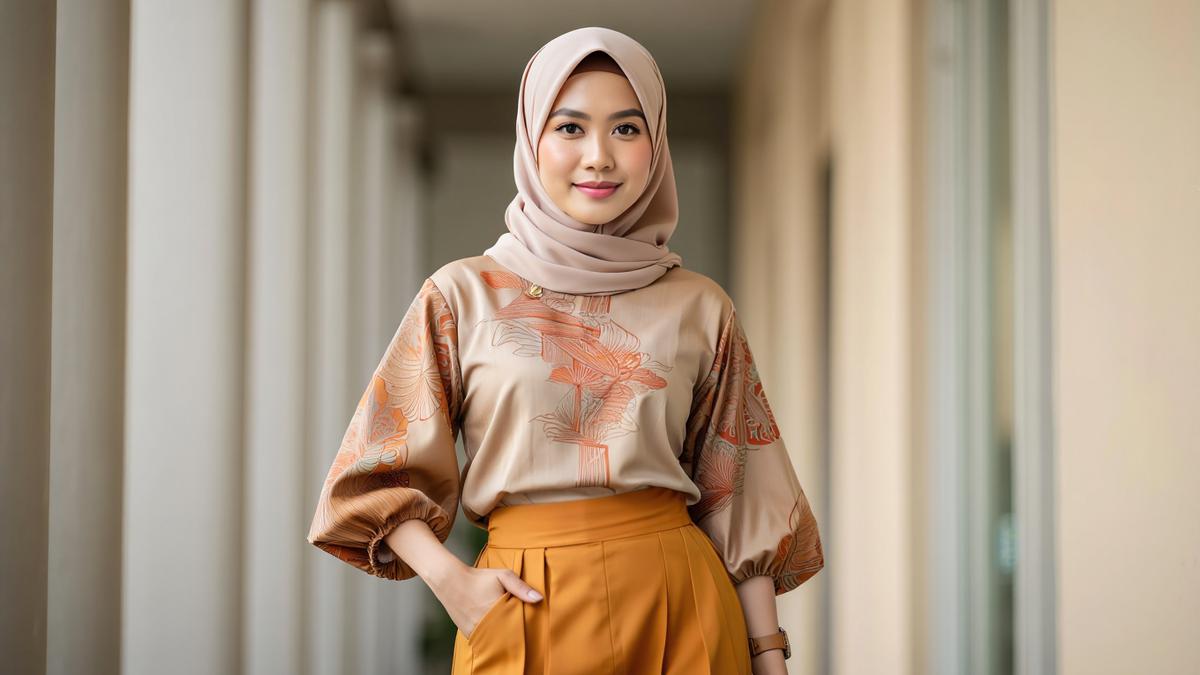 7 Model Atasan Batik Crop Cut dengan Rok High Waist untuk Gaya Muda dan Trendi