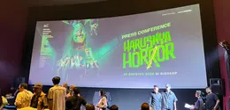 Suasana Press Conference Harusnya Horror di kawasan Jakarta, Senin (20/7/20206). (Liputan6.com/Afradhiya N. R)