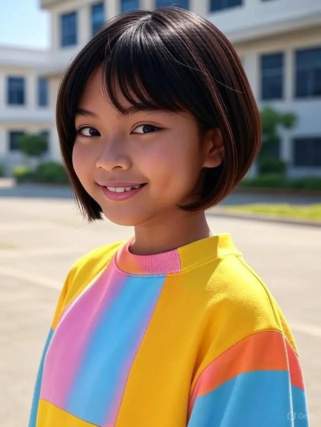 Model Rambut Anak Perempuan Pendek