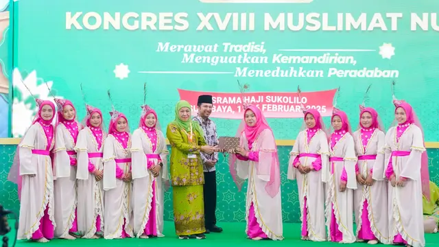 Kongres XVIII Muslimat NU di Surabaya. (Liputan6.com/Dian Kurniawan)