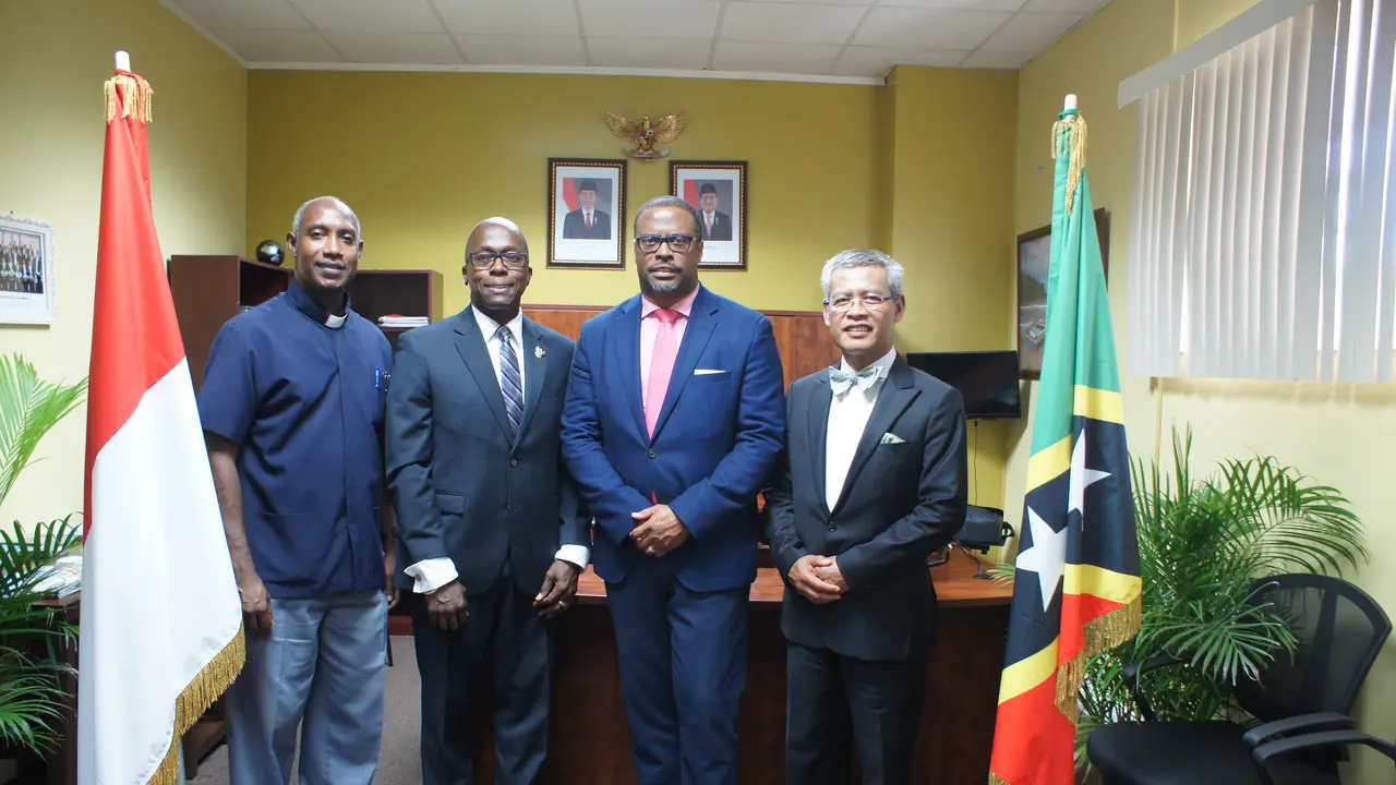 Kantor Konsul Kehormatan Pertama di Basseterre, Federasi St. Kitts dan Nevis. (Dokumentasi KBRI Bogota)