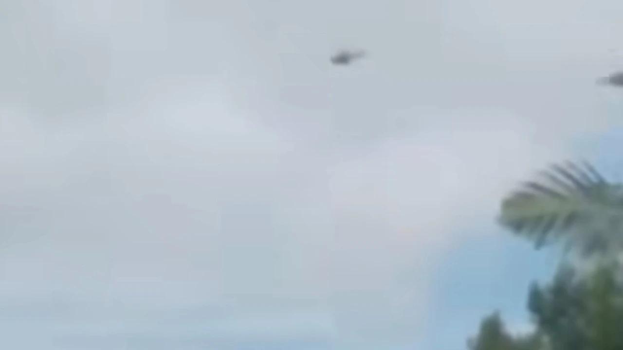 Viral Rekaman Terakhir Kali Helikopter PK-CFX Mengangkasa, Terbang Rendah Sebelum Jatuh di Sekadau Kalbar