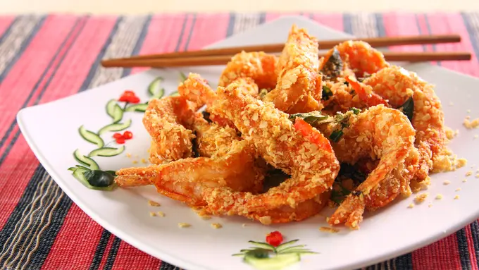 Resep Udang Goreng Telur Asin
