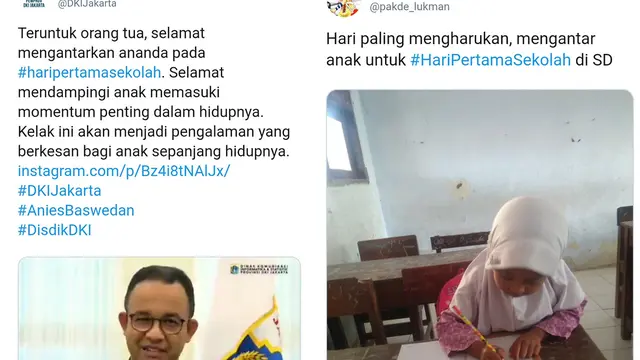 Kegiatan Hari Pertama Sekolah
